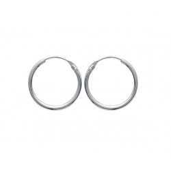 Créole argent massif 18 mm