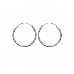 Créole argent massif 25 mm