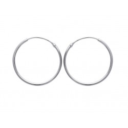 Créole argent massif 30 mm