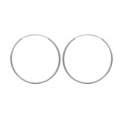 Créole argent massif 40 mm