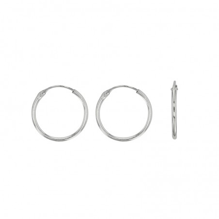 Créole argent massif 18 mm