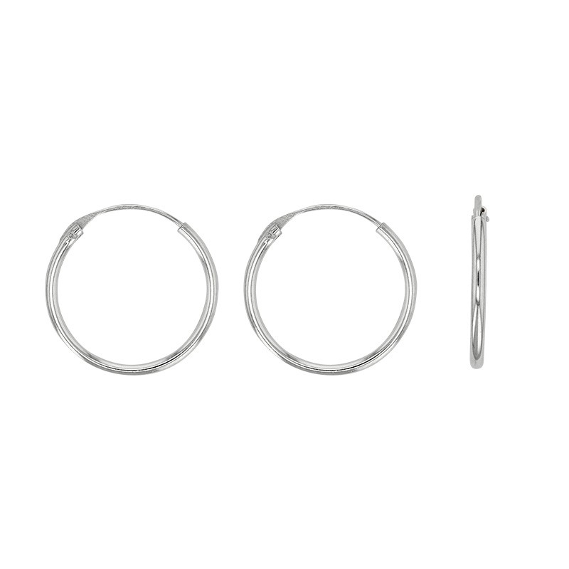 Créole argent massif 20 mm