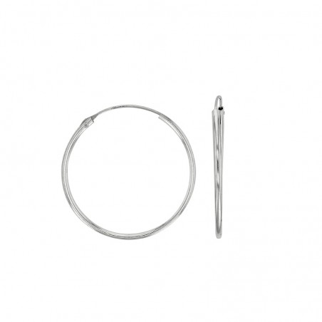 Créole argent massif 30 mm