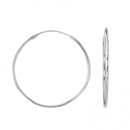 Créole argent massif 40 mm