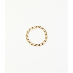 Alliance de pénis plaqué or maille gourmette de 30 mm