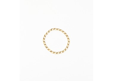 Alliance de pénis plaqué or maille gourmette 45 mm