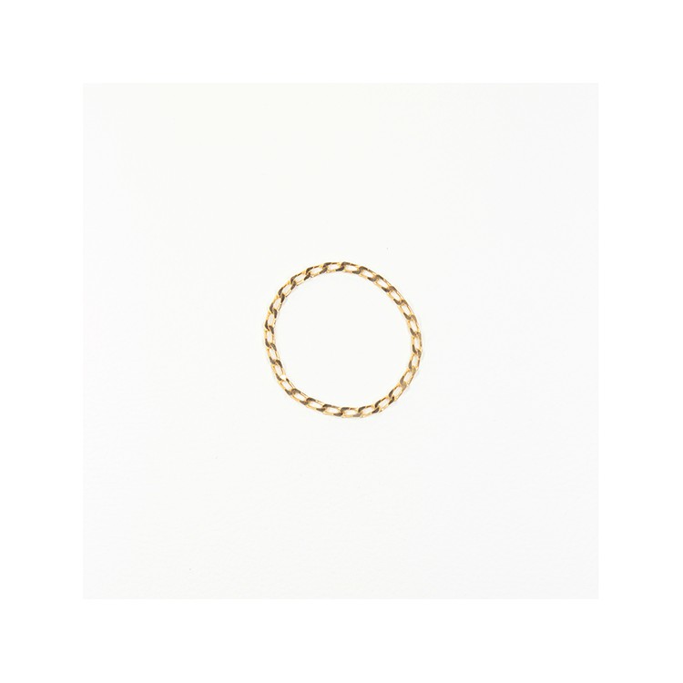 cockrings gourmette plaqué or 50 mm