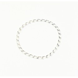 Cockring chaîne gourmette 50 mm de diamètre en plaqué Argent