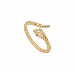 Bague Serpent en plaqué or