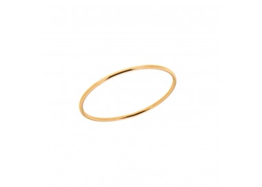 Bague ronde fine plaqué or 18 carats