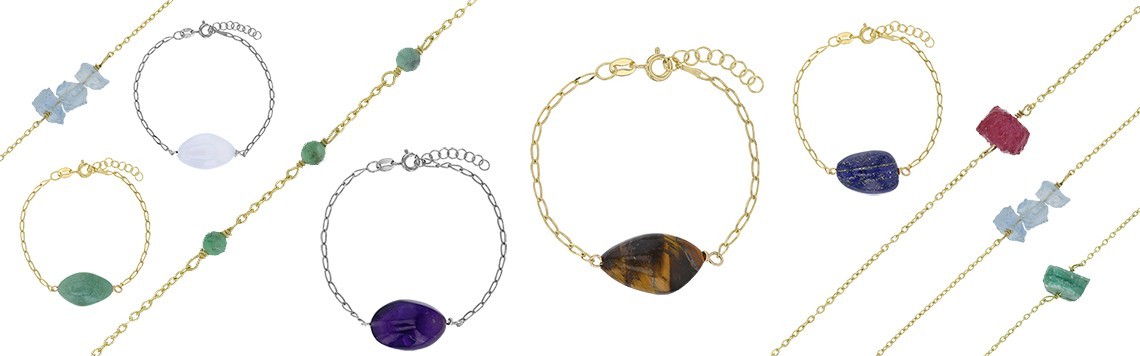 Bracelets lithothérapie en Pierre Naturel