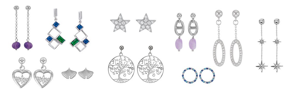 Boucles D'oreilles Argent Massif