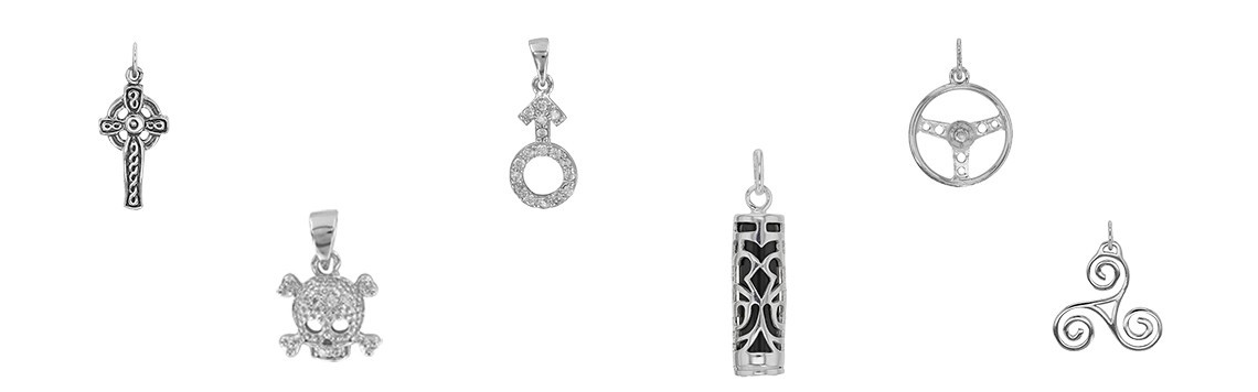 pendentifs argent homme 