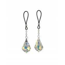 Bijoux seins Argent cristal Baroque Aurore boréale