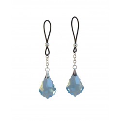 Bijou seins Argent cristal Barroque bleu ciel