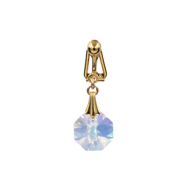 Clip clitoris plaqué or cristal Aurore Boréale Cristal Clip clitoris plaqué or cristal Aurore Boréale Cristal