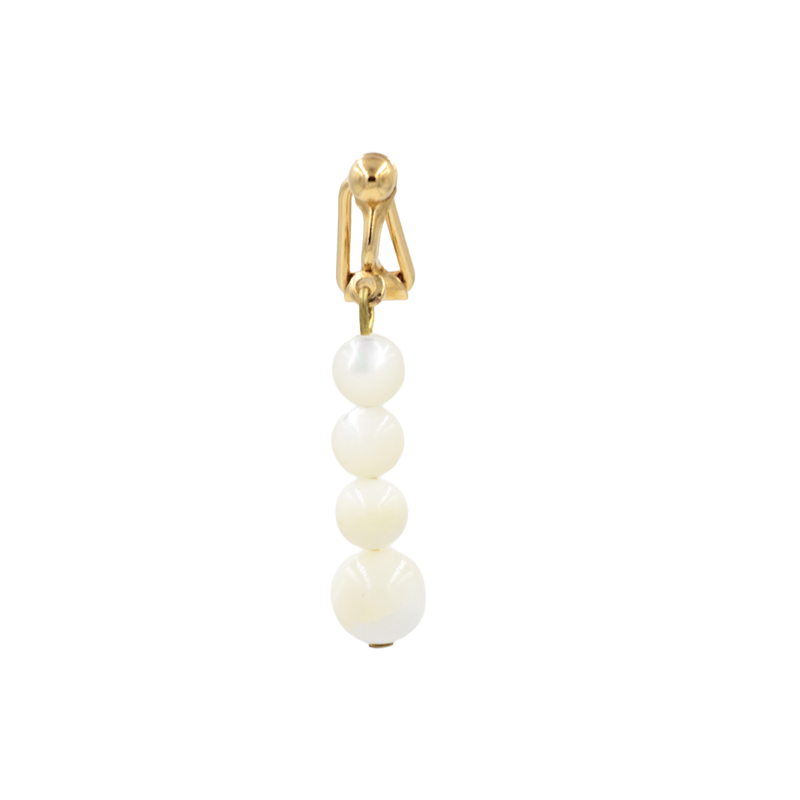 Clip clitoris plaqué or et son Diapason de perle nacre Clip clitoris plaqué or et son Diapason de perle nacre