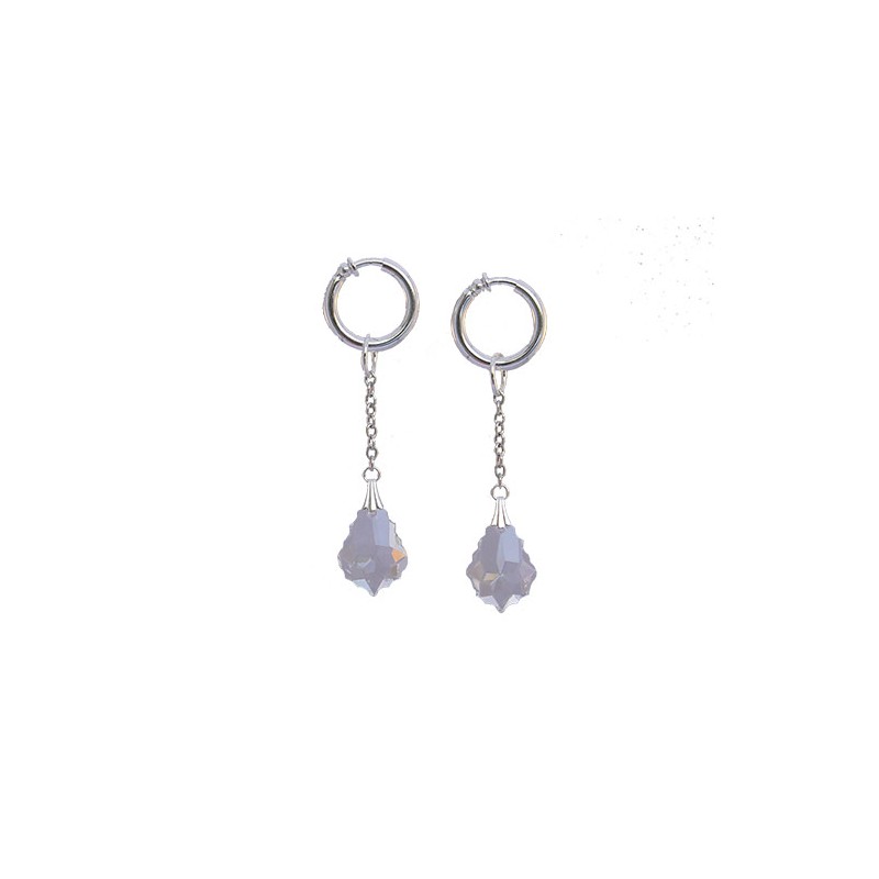 Anneau intime argent cristal barroque Anneau intime argent cristal barroque