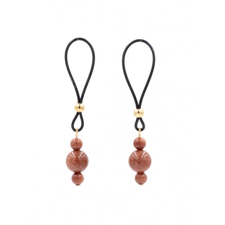 Bijoux seins or sans piercing diapason pierre de sable