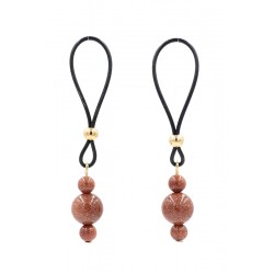 Bijoux seins or sans piercing diapason pierre de sable