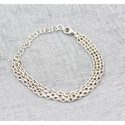 Cockring chaîne forçat ovale argent massif réglable 