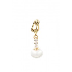 Clip Nombril Plaqué Or Perle d'eau Douce Nacre