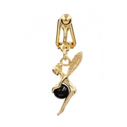 Faux piercing nombril plaqué or Fée Onix