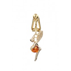 Faux piercing nombril plaqué or Fée AMBRE