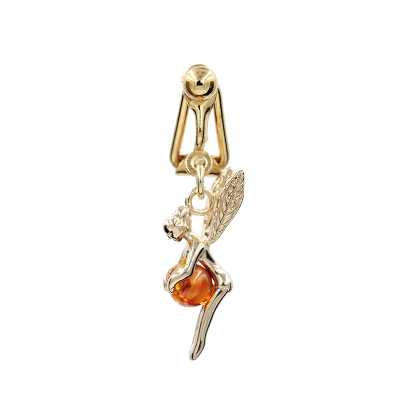 Faux piercing nombril plaqué or Fée AMBRE Faux piercing nombril plaqué or Fée AMBRE