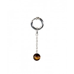Anneau de frein verge argent oeil de tigre
