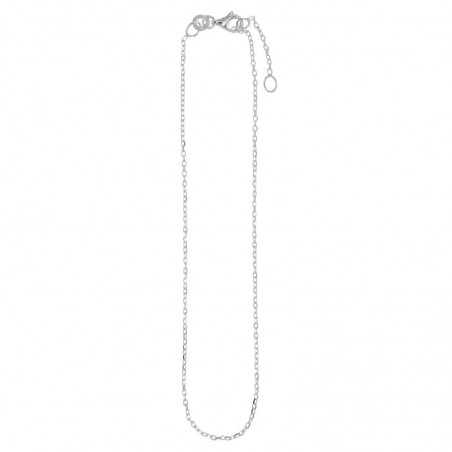 Chaîne de cheville maille forçat en argent massif