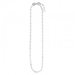 Chaîne de cheville maille figaro simple en argent 925/1000