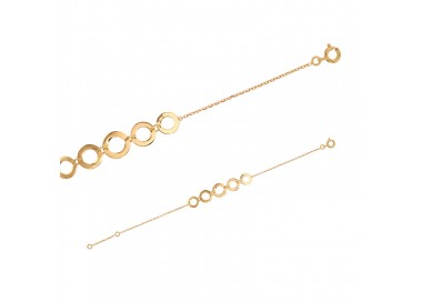 Bracelet Plaqué or 5 cercles 