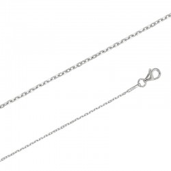 Chaîne de cou argent forçat diamantée 1.1 mm de large et 40 cm de long