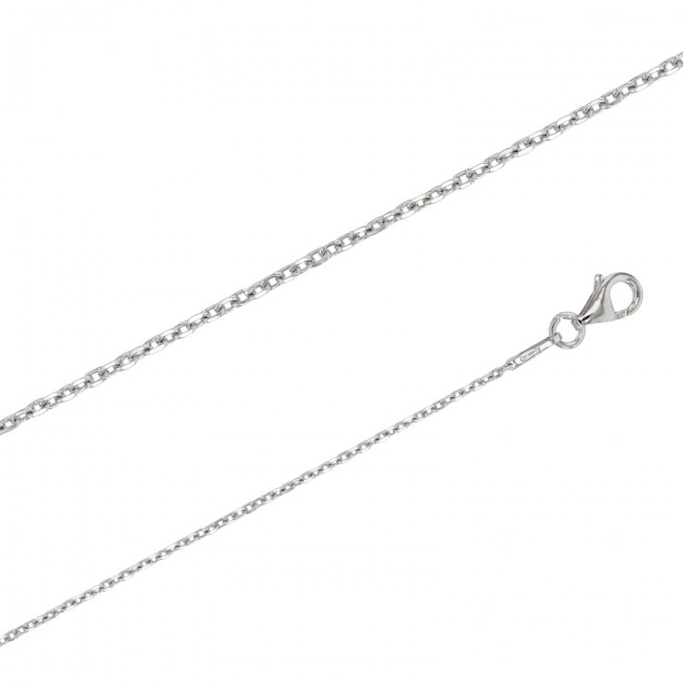 Chaîne de cou argent forçat diamantée 1.10 mm de large et 42 cm de long Chaîne de cou argent forçat diamantée 1.10 mm de large et 42 cm de long