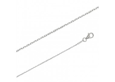 Chaîne de cou argent forçat diamantée 1.10 mm de large et 42 cm de long