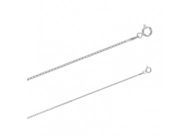 Chaîne argent maille vénitienne de 1.5 mm de large et de 50 cm de long