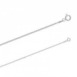 Chaîne argent maille vénitienne de 1.5 mm de large et de 45 cm de long
