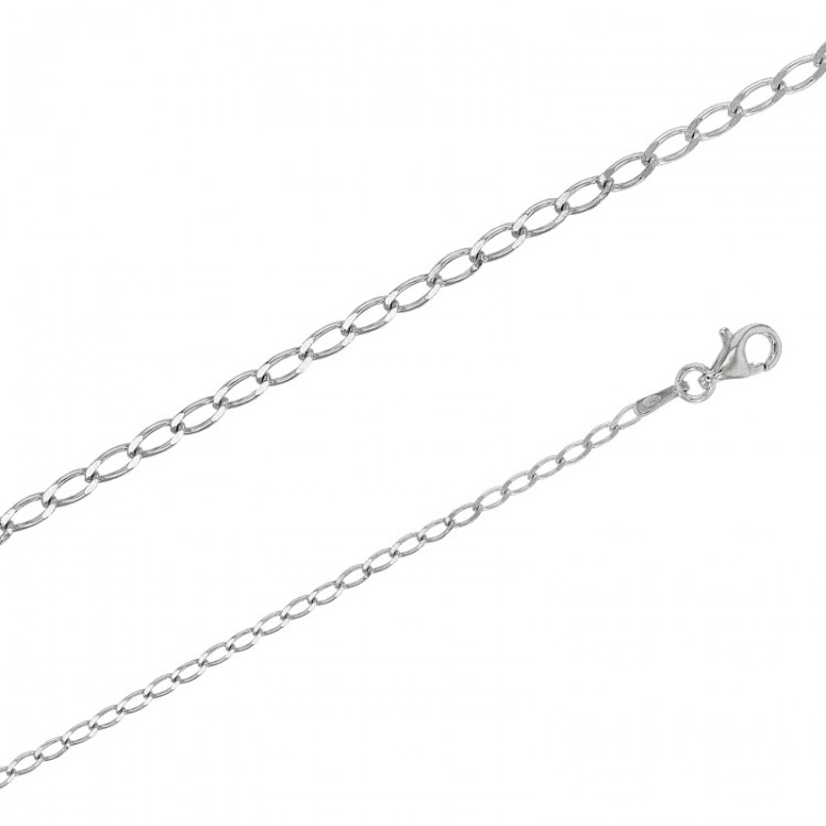Chaîne maille Cheval argent massif 1.67 mm de large et 45 cm long Chaîne maille Cheval argent massif 1.67 mm de large et 45 cm long
