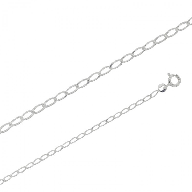 Chaîne maille Cheval argent 2.20 mm de large et 45 cm long Chaîne maille Cheval argent 2.20 mm de large et 45 cm long