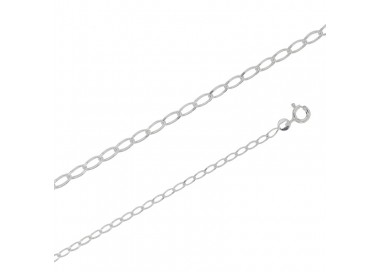 Chaîne maille Cheval argent 2.20 mm de large et 45 cm long 
