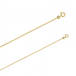 Chaîne plaqué or rose maille forçat diamantée 1.8 mm de large et 60 cm de long