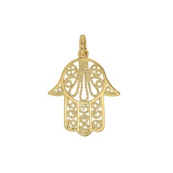 pendentif main de Fatma plaqué or