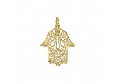 pendentif main de Fatma plaqué or