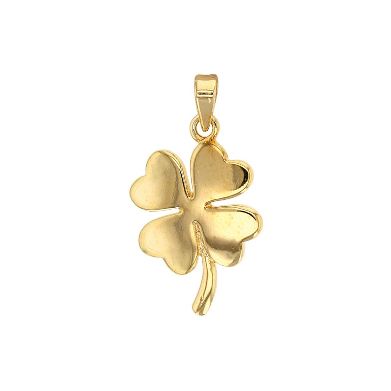 Pendentif trèfle à 4 feuilles en Plaqué or Pendentif trèfle à 4 feuilles en Plaqué or