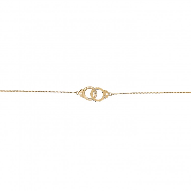 Bracelet fin menotte plaqué or 18 carats Bracelet fin menotte plaqué or 18 carats