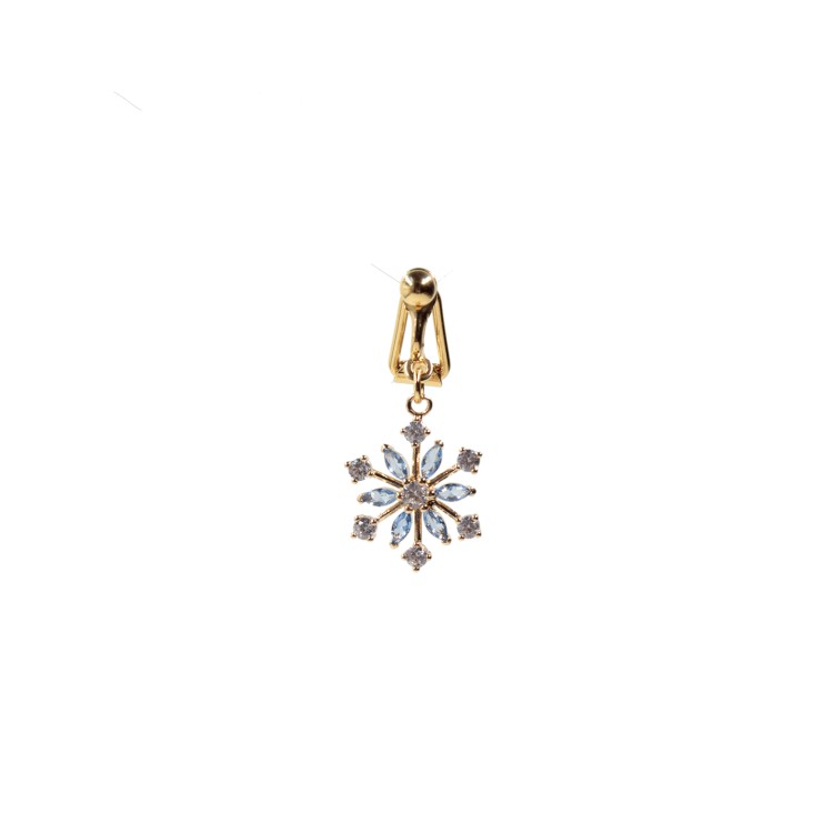 clip nombril plaqué or flocon de neige clip nombril plaqué or flocon de neige