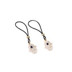 Bijoux seins non perce en plaque or 18 carats main de Fatma