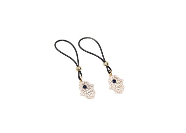 Bijoux seins non perce en plaque or 18 carats main de Fatma