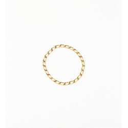 Alliance de pénis plaqué or maille gourmette 45 mm